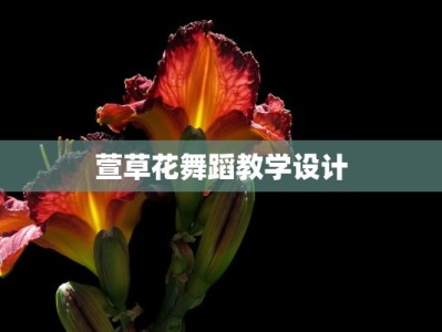 萱草花舞蹈教学设计