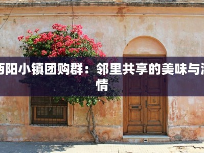 沔阳小镇团购群：邻里共享的美味与温情