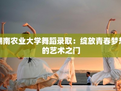 湖南农业大学舞蹈录取：绽放青春梦想的艺术之门