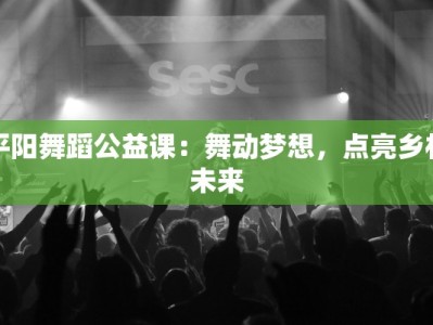 平阳舞蹈公益课：舞动梦想，点亮乡村未来