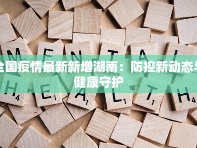 全国疫情最新新增湖南：防控新动态与健康守护