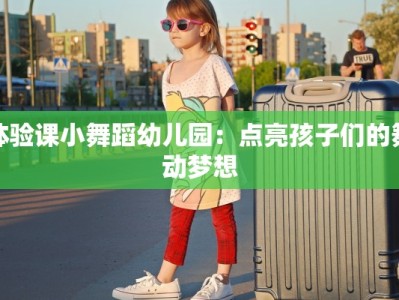 体验课小舞蹈幼儿园：点亮孩子们的舞动梦想