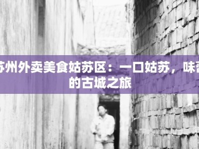 苏州外卖美食姑苏区：一口姑苏，味蕾的古城之旅