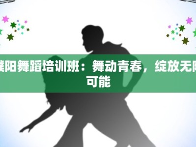 濮阳舞蹈培训班：舞动青春，绽放无限可能