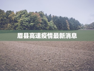 眉县高速疫情最新消息