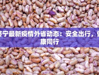 济宁最新疫情外省动态：安全出行，健康同行