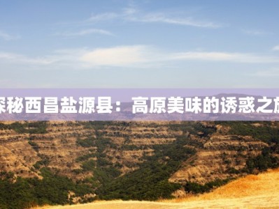 探秘西昌盐源县：高原美味的诱惑之旅