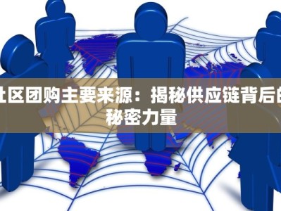 社区团购主要来源：揭秘供应链背后的秘密力量