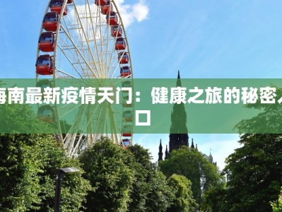 海南最新疫情天门：健康之旅的秘密入口